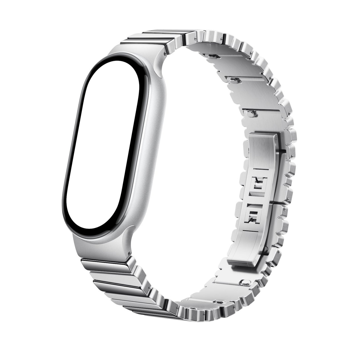 Xiaomi Smart Band 10 Asymmetrical Metal Strap – Silver