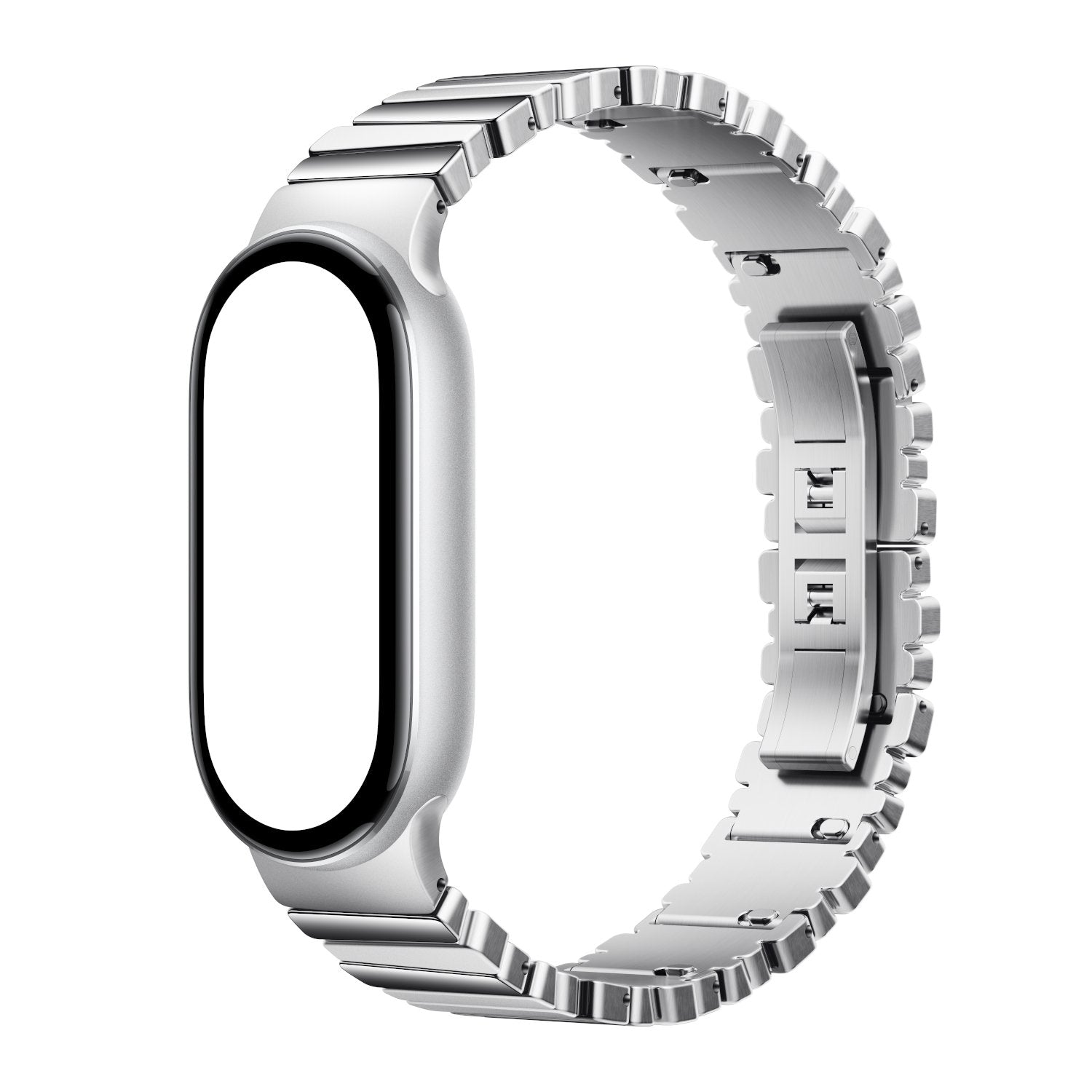 Xiaomi Smart Band 10 Asymmetrical Metal Strap – Silver