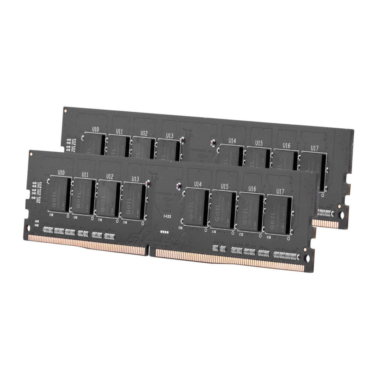 GeIL Pristine 16GB DDR4 memory kit featuring 3200MHz speed and dual 8GB modules for enhanced performance.