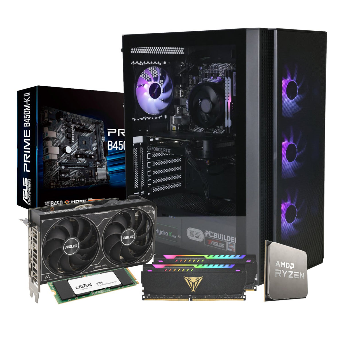 PCBuilder Ryzen 5 5600X TITAN Windows 11 Gaming PC