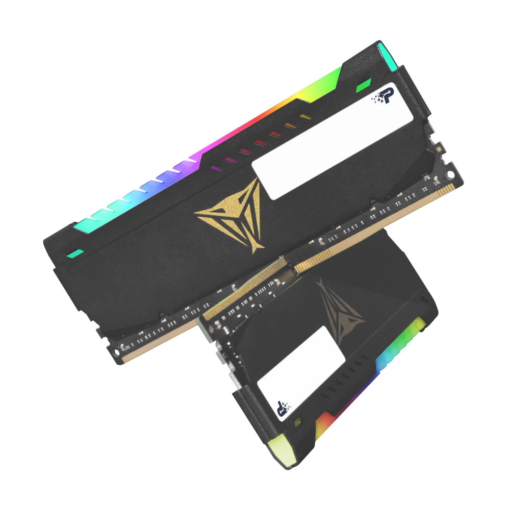 Patriot Vipersteel 16GB KIT (2x8GB) 3600MHz DDR4 Desktop Gaming Memory with RGB illumination.