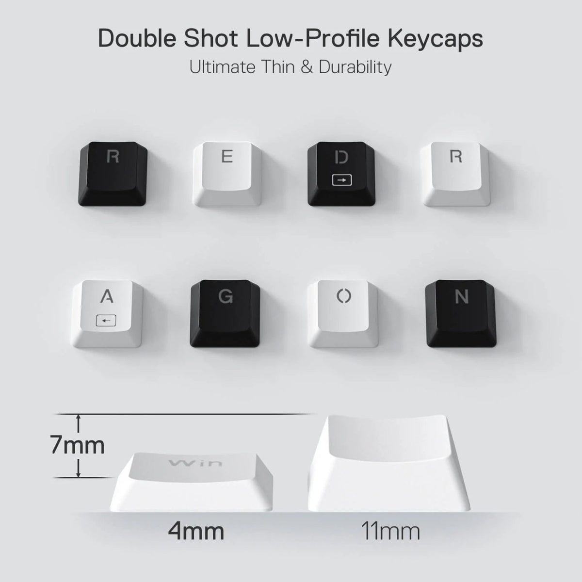 Redragon K632 HORUS Mini 60% RGB Wired Gaming Keyboard – White